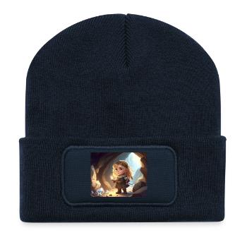 Crystal Princess in the Cave City - Recycled Patch Beanie - french navy - Front