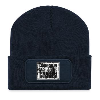HELLE HAUT TONAL FRANZÖSISCH EINATMEN - Recycelte Patch Beanie - French Navy - Vorne