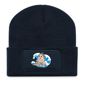 sumo - Recycled Patch Beanie - french navy - Front