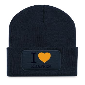 I love doughnuts - Recycled Patch Beanie - french navy - Front