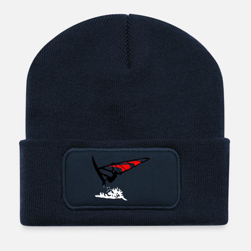 Windsurfing - Recycelte Patch Beanie - French Navy