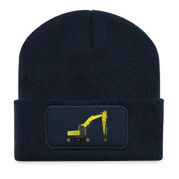 Hydraulic jackhammer - Recycled Patch Beanie - french navy - Front
