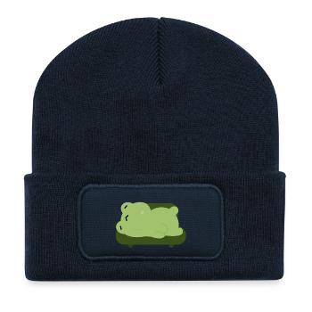 Sleepy Frog Couch Buddy - Recycled Patch Beanie - french navy - Front
