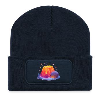 Lava Hill Cuddly Hedgehog - Recycled Patch Beanie - french navy - Front