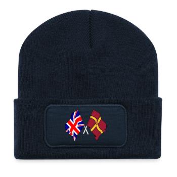 Northamptonshire crossed with Great Britain - Recycled Patch Beanie - french navy - Front