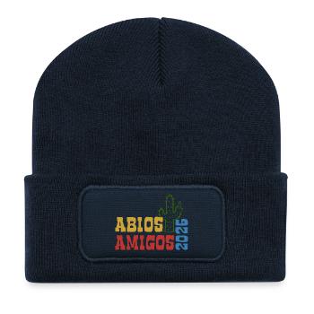 Abios Amigos 2026 - Abitur - Kaktus Geschenk - Recycelte Patch Beanie - French Navy - Vorne