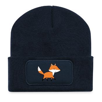 kleines Fuchskind - Recycelte Patch Beanie - French Navy - Vorne