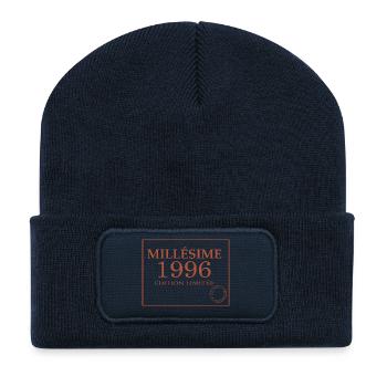 Millésime 1996 30 ans Anniversaire Vintage Cadeau. - Beanie recyclé à patch - bleu marine - Devant