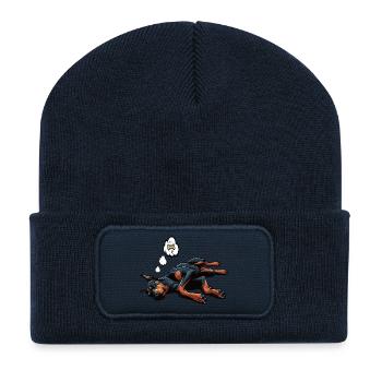 Doberman Doberman Propriétaire Doberman Lovers - Beanie recyclé à patch - bleu marine - Devant