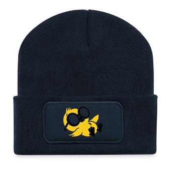 Cool Chill Penguin Sunglasses Funny Summer Tee - Recycled Patch Beanie - french navy - Front
