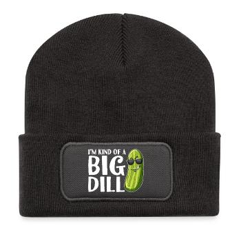 Big Dill Pickle Pun Tee - Beanie recyclé à patch - charbon - Devant