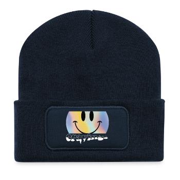Tie-Dye Cravings Logo - Recycelte Patch Beanie - French Navy - Vorne