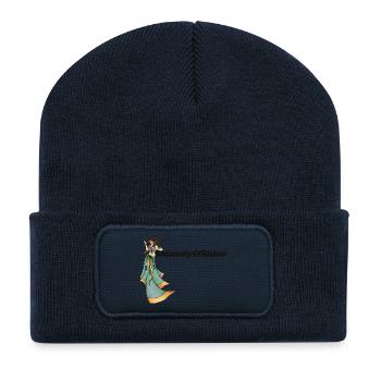 Shimmy Goddess in Green - Recycled Patch Beanie - french navy - Front