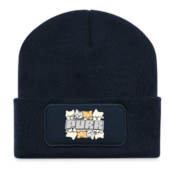 Cat Crew  Logo - Recycled Patch Beanie - french navy - Front