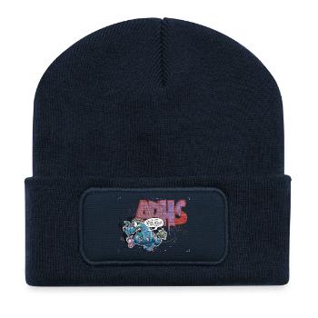 Wozu ein Ding beenden …? - Recycelte Patch Beanie - French Navy - Vorne