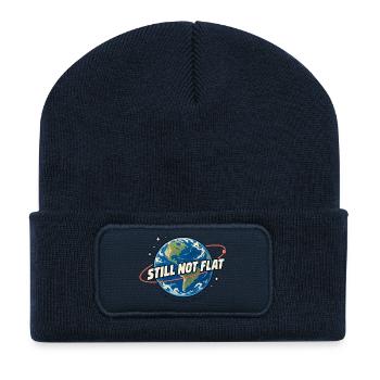 Immer noch rund - Recycelte Patch Beanie - French Navy - Vorne