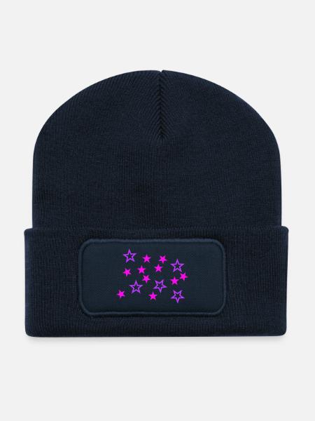 star - stars - Recycled Patch Beanie - french navy