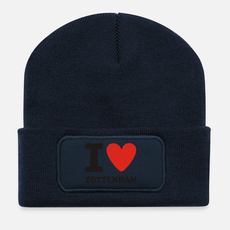 I LOVE TOTTENHAM - Recycled Patch Beanie - french navy