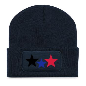 Stars - Recycelte Patch Beanie - French Navy - Vorne