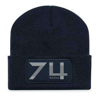 Rhône Alpes Haute Savoie 74 - Beanie recyclé à patch - bleu marine - Devant