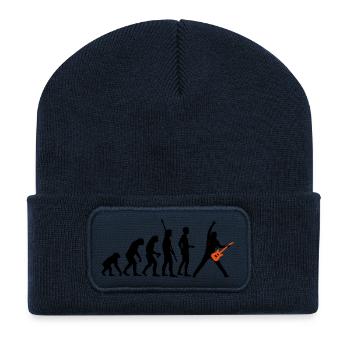 evolution_guitar_a_2c - Recycled Patch Beanie - french navy - Front