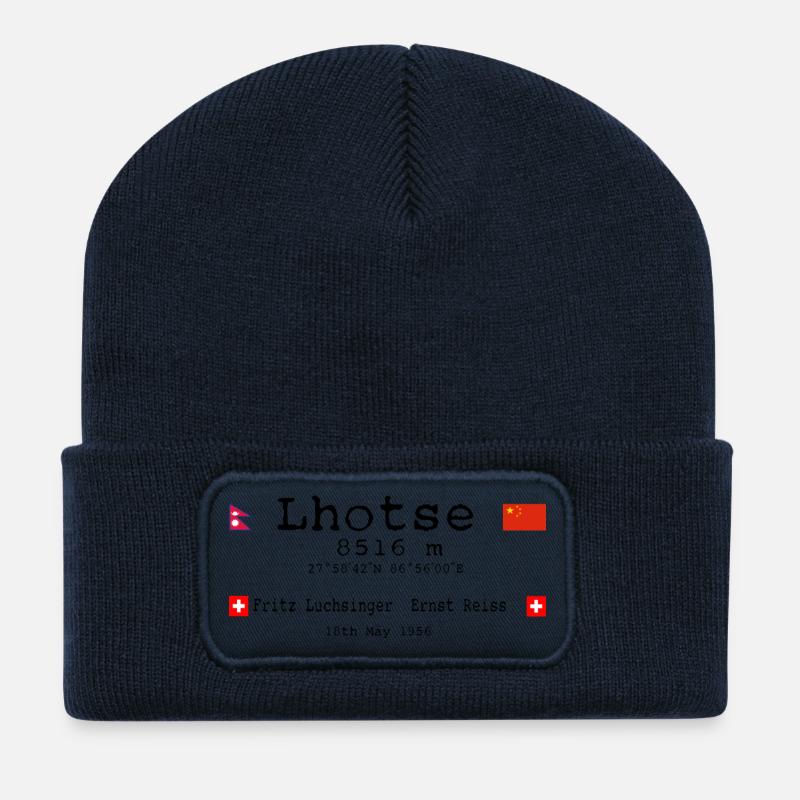 Lhotse Berg - Recycelte Patch Beanie - French Navy