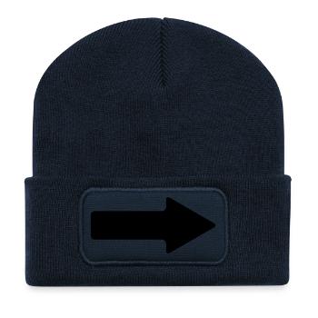 arrow - Recycled Patch Beanie - french navy - Front