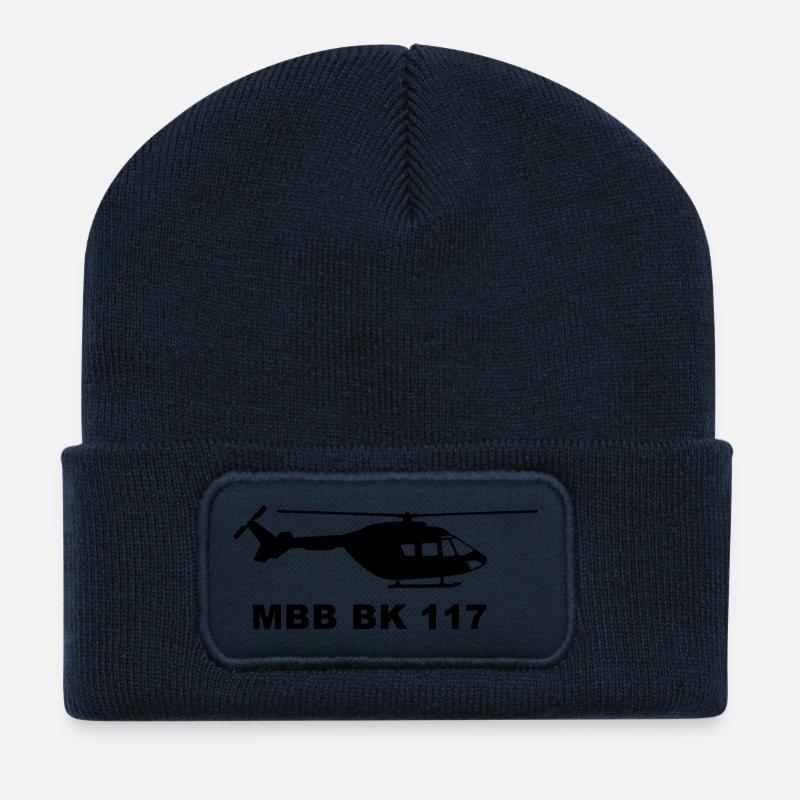 MBB BK 117 Helicopter - Recycelte Patch Beanie - French Navy