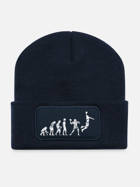 Basketball Evolution Football Dunk Vintage Look - Recycelte Patch Beanie - French Navy
