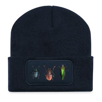 Insek 11 - Recycled Patch Beanie - french navy - Front