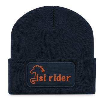 2541614 14950220 isi rider - Recycled Patch Beanie - french navy - Front