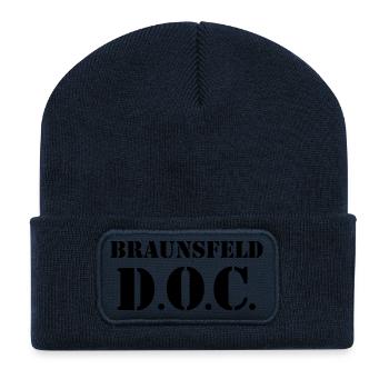 D.O.C. Braunsfeld - Recycelte Patch Beanie - French Navy - Vorne