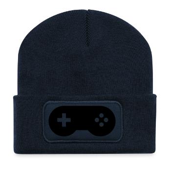 contrôleur 2 - Beanie recyclé à patch - bleu marine - Devant