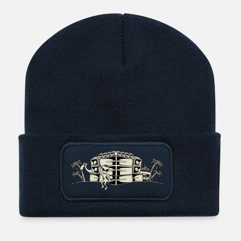 QwaZar Sound - Recycled Patch Beanie - french navy