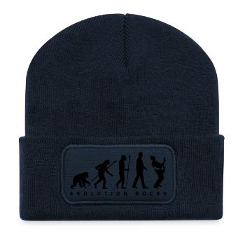 evolution_rocks_032012_g1c - Beanie recyclé à patch - bleu marine - Devant