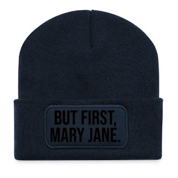 But First Mary Jane - Recycled Patch Beanie - french navy - Front