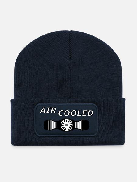 Luftgekühlt - Boxermotor - Aircooled - Recycelte Patch Beanie - French Navy