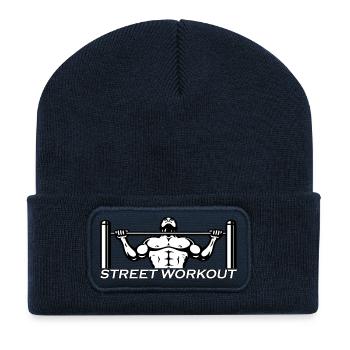 DESSINS STREET WORKOUT - Beanie recyclé à patch - bleu marine - Devant