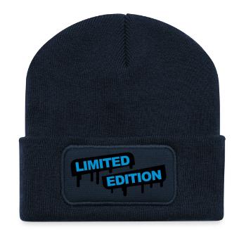 Limited Edition Graffiti - Beanie recyclé à patch - bleu marine - Devant