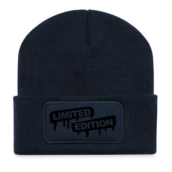 Limited Edition Graffiti Style - Beanie recyclé à patch - bleu marine - Devant