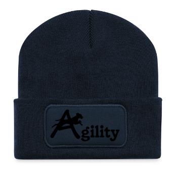 agility hundesport hunde - Recycelte Patch Beanie - French Navy - Vorne