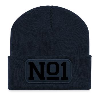 number_1_f1 - Recycled Patch Beanie - french navy - Front