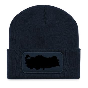 Türkei - Recycelte Patch Beanie - French Navy - Vorne