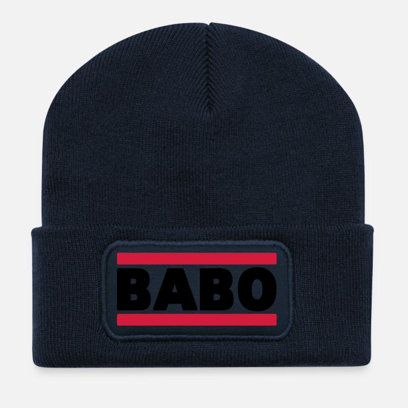 Babo - Recycelte Patch Beanie - French Navy