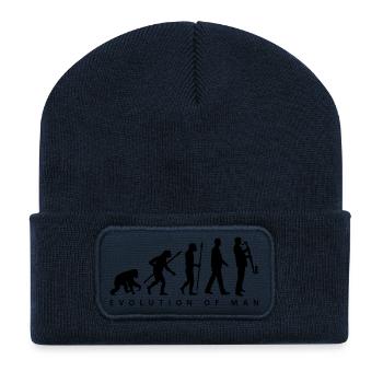 evolution_bass_klarinette_spieler_082013 - Beanie recyclé à patch - bleu marine - Devant