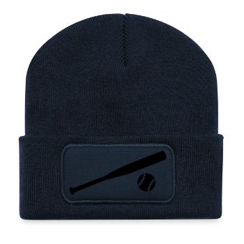 Baseball - Recycelte Patch Beanie - French Navy - Vorne