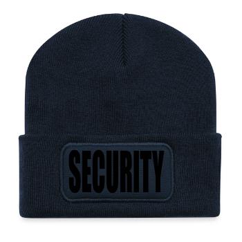 Security Graffiti Logo - Recycled Patch Beanie - french navy - Front