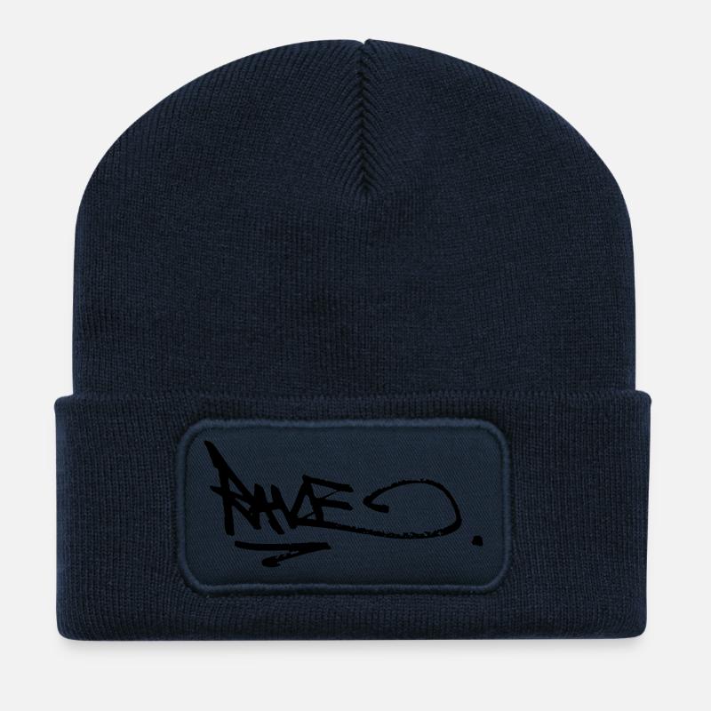 rzhw_tag2 - Recycelte Patch Beanie - French Navy