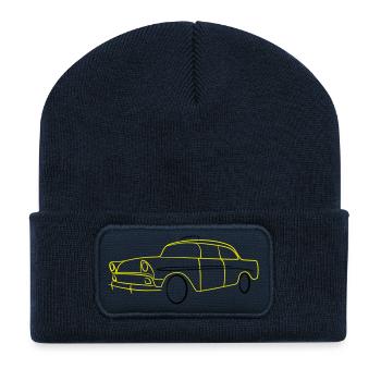 US Yellow Cab Taxi Tribal - Recycelte Patch Beanie - French Navy - Vorne