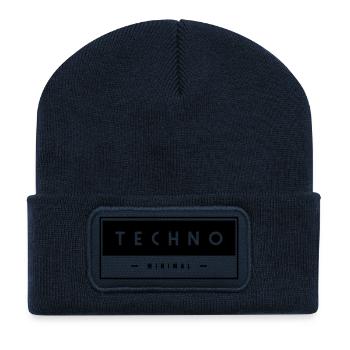 Techno - Minimal - - Recycled Patch Beanie - french navy - Front